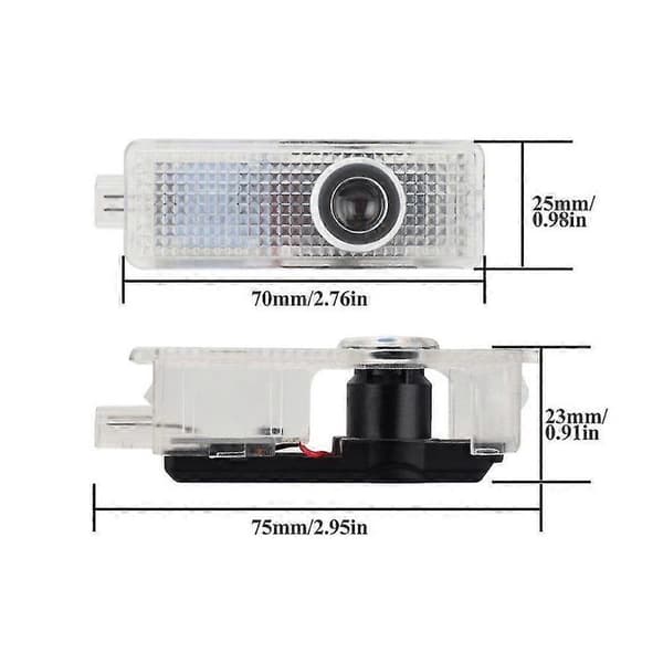 Passer til 2 stk. Passer til Mini Mini Cooper velkomstlys projektorlys modificeret LED dekorativ