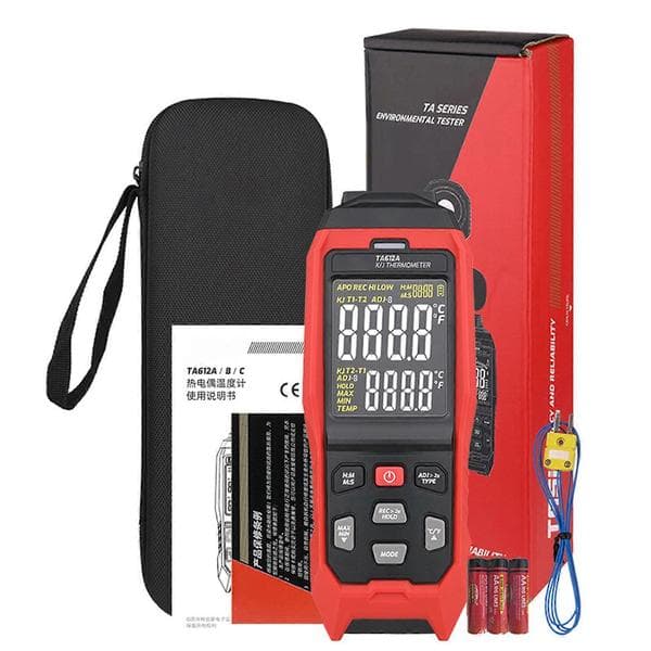 Digital K/J datalogger 4-kanals termoelementtermometer sanntids datalogging
