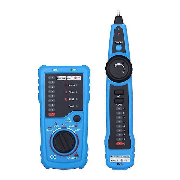 Nettverkskabeltester Kabelsporer Telefonlinjefinner Sporer LAN for RJ11 RJ4nr