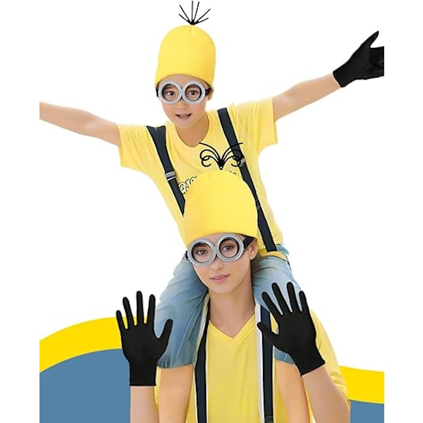 Halloween-asusteet aikuisille hatulla, suojalaseilla ja käsineillä - Hauska asu cosplay