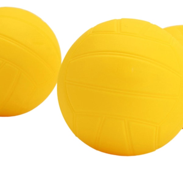 Ersättningsbollar för Spike Roundnet-spel, för trädgården, poolen, gräsmattan och stranden Yellow 3.5 Inch 3pcs