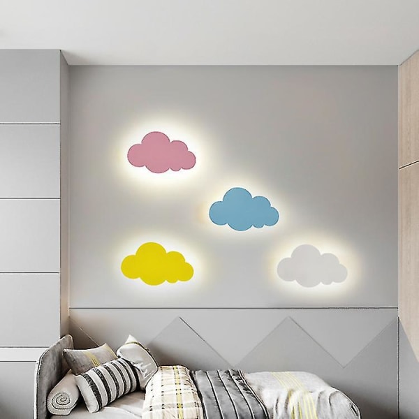 Seinävalaisimen muoto pilven seinävalaisimista sisätiloissa moderni led-seinävalaisin seinävalaisin Lastenhuoneen lampunvarjostin, joka on valmistettu akryylistä, sisäänrakennettu L