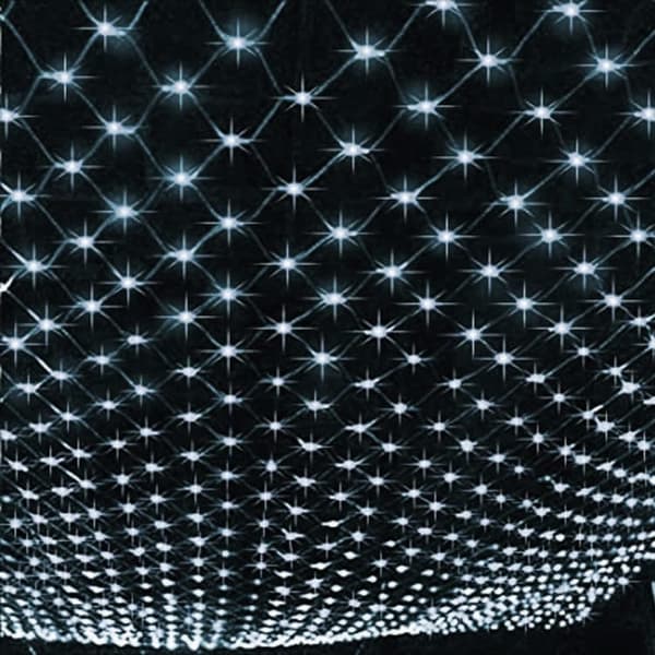 Decorative light net 320 LED, Christmas lighting net 3x3 m, light string - for terrace and party, waterproof IP44 whiteCJY white