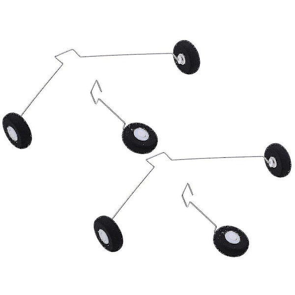 4x RC-lentokoneen laskeutumisvaunuvarusteet pyörillä Wltoys F949:lle