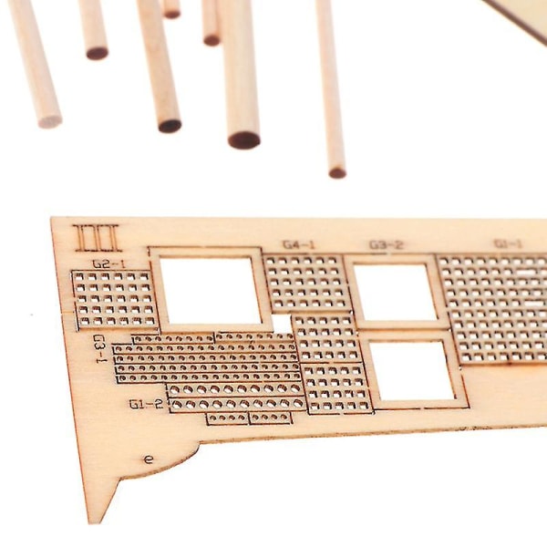 1:100 Halcon Träsegelskeppsmodell DIY-kit Skeppsmontering Dekoration Present