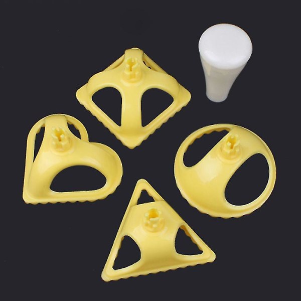 4 stk Plastic Dumpling Indpakningsforme Kreativ Dejpresseværktøj Køkkentilbehør til hjemmerestaurant