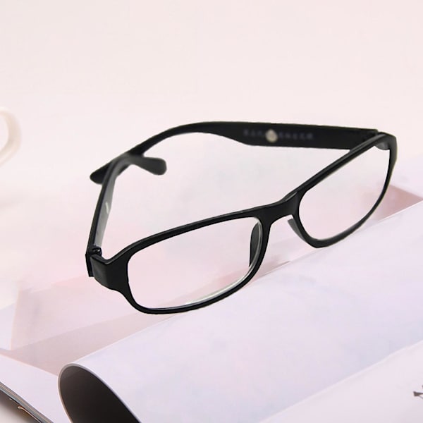 Läsglasögon +4.5 +5.0 +5.5 +6.0 Grader Optiska Linser Glasögon Synhjälpmedel Black 6