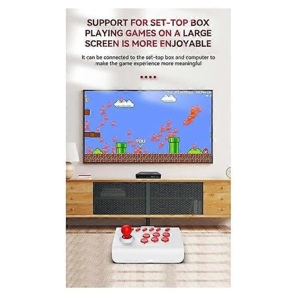 Trådløs Arkade Spillekonsol Bluetooth Joystick Controller til Box PC Mobiltelefon D