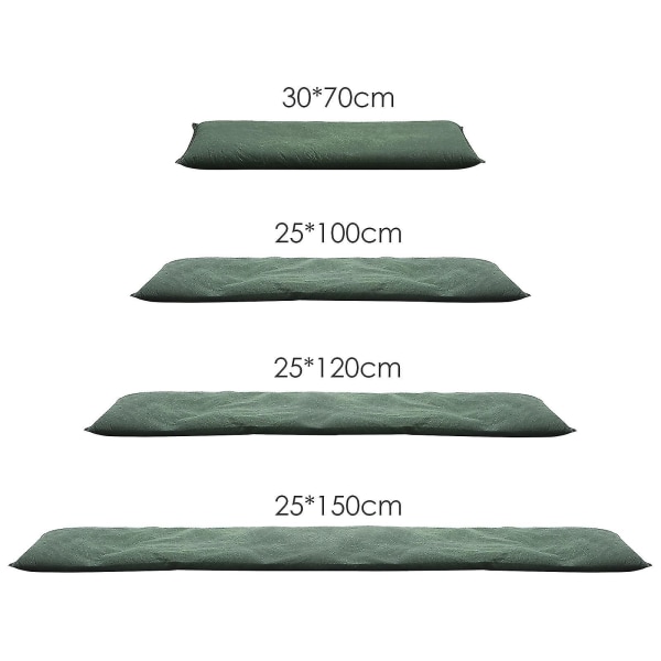Vannaktiverte flombarrierer Bag Kompatibel kjellergarasje Flood Barrier-a Green 25*100cm