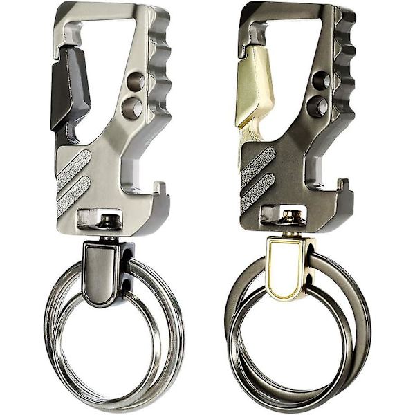 2 kpl Avaimenperä Karabiini Avaimenperä Metallinen Mini Karabiini Avaimenperä Avaimille Retkeilyyn Matkustamiseen