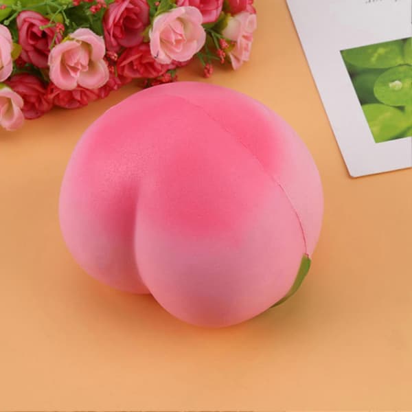 Scented Peach Fruit Squishy Slow Rising Soft Kids Toy Stress Relief Gift