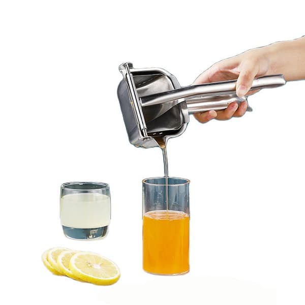 Manuell juicepress, handpress i rostfritt stål