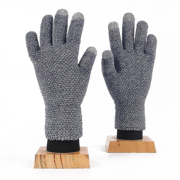 Stickade handskar "pekskärmshandskar dam, varma stickade handskar" (2 par)