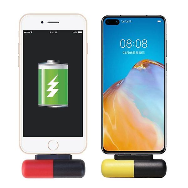 Capsule Power Bank Ultratunn Mini Compact trådlös bärbar Android 3300mAh