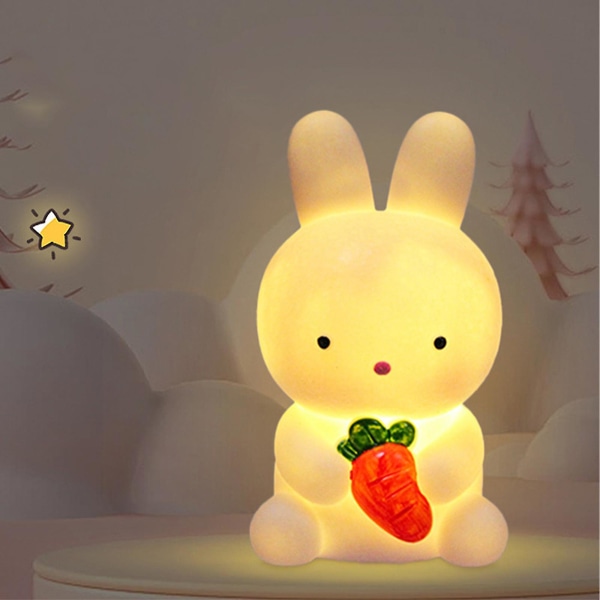 Bunny Rabbit Night Lamp Lasten Yövalo Lapsille Miehille Naisille Sisustuslahja B