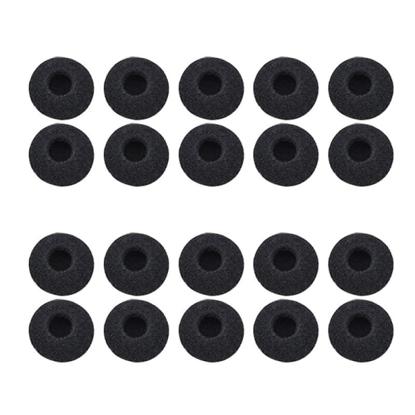 20st 18mm mjukt skum hörlurskuddar Öronsnäckor Hörlurar svampskydd Ersättningskudde för de flesta hörlurar Mp3 Mp4