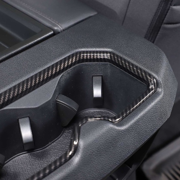 Til /sequoia 2022 2023 Carbon Fiber Abs Bil Interiør Bag Vandkop Rammedæksel Bil Styling