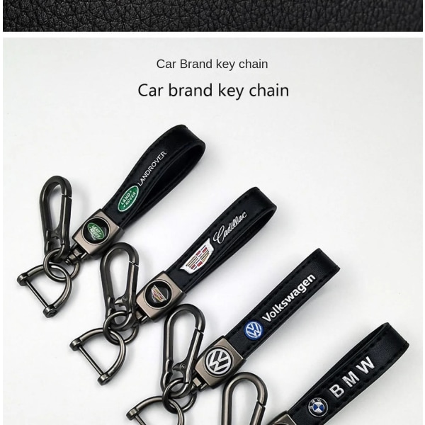 Car Leather Bike Nyckelring Metall Finish | Heavy Duty Nyckelring | Nyckelring Och Krokbeslag Silver Hardware KIA