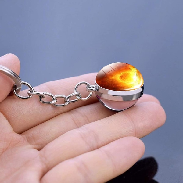 Solar System Planet Nøglering Tilbehør Pendant Glow In The Dark