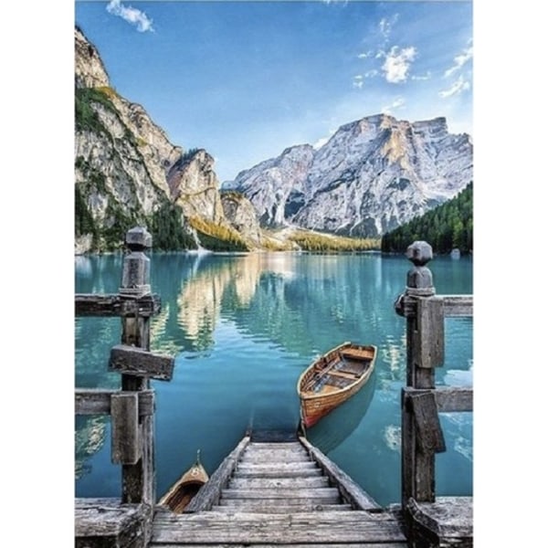 Paint by Numbers Kit - 40x50cm - Boat Dock 740