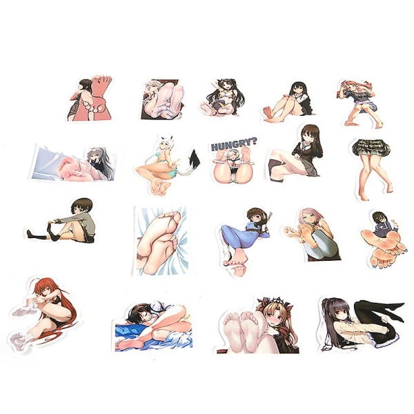 50 stk Anime Hentai Sexy Pinup Bunny Girl Waifu Decal Sticker Laptop Bil Sticker
