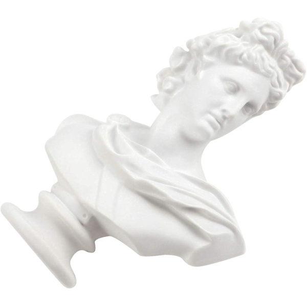 15 cm Apollo Statue Gresk og Romersk Mytologi Gud Klassisk Replika Hode Byste Skulptur Figur Hjem Dekorasjon Bordplate Skap Samling Tegne Skisse Apollo