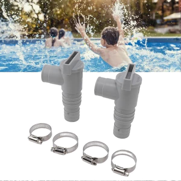 Vedligeholdelses-/stopventil til Intex Bestway PoolSun Pools med 32 mm slangeforbindelser