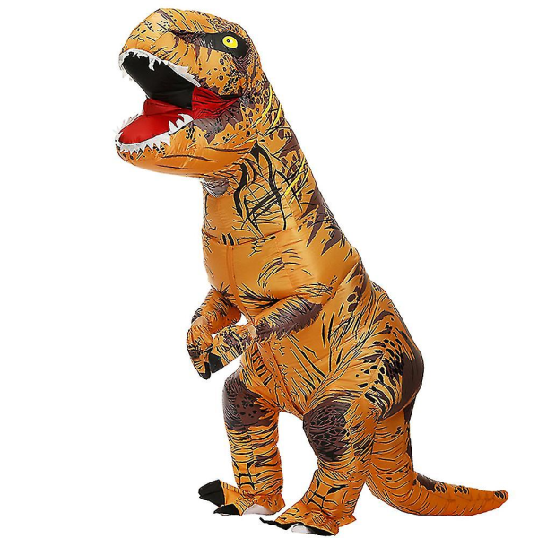 Heta uppblåsbara dinosauriekostymer kostymklänning T-rex Anime Party Cosplay red Adult 150-195cm