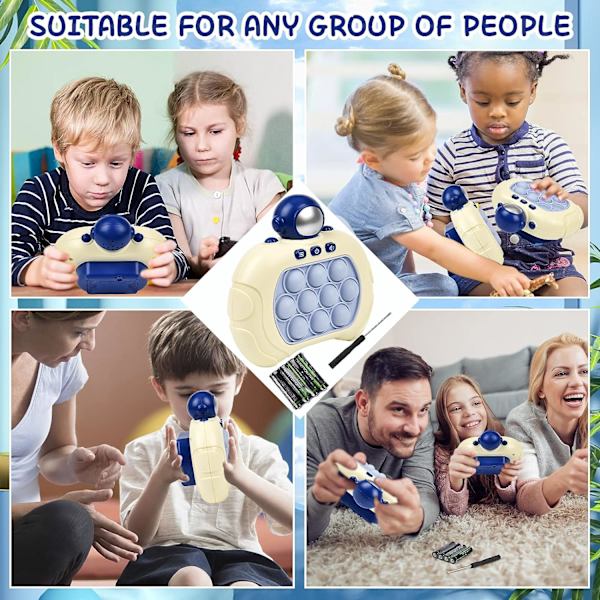 Dekompression Gennembrud Puslespil Maskine, Lysende Legetøj Pop Jigsaw Puslespil Spil Fidget Legetøj Push-Fidget Sensorisk Legetøj til Børn Voksne
