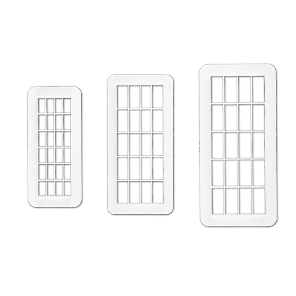 Kakform Kakform Fondantformar, Geometriska Kakformar För Födelsedagstårta Cupcake Dekoration Rektangulär Präglingsremsa Rectangular embossing strip
