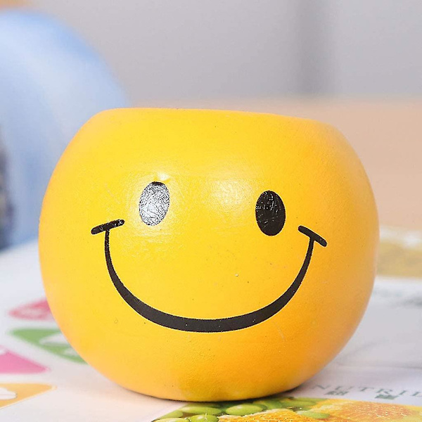 Keramisk Smiley Udtryk Tegneserie Blomsterpotte Sukkulent Blomsterpotter 6 stk. (kaliber