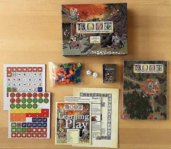 Root Brädspel Strategispel Grundspel + Riverfolk Underworld Clockwork Expansioner Säljs Separat Asymmetriskt Skogskrigsspel Present för Vuxna Clockwork