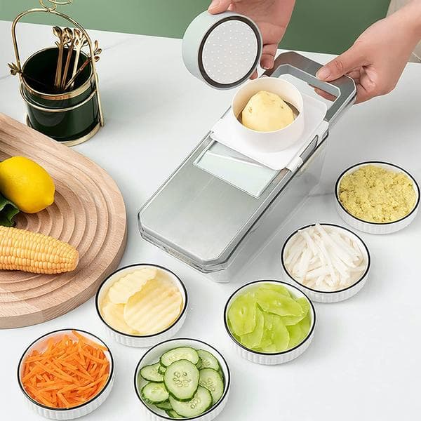 Kitchen Chopper, Wine Grater, Vegetable Spiralizer and Vegetable Cutter, Magnetic Version