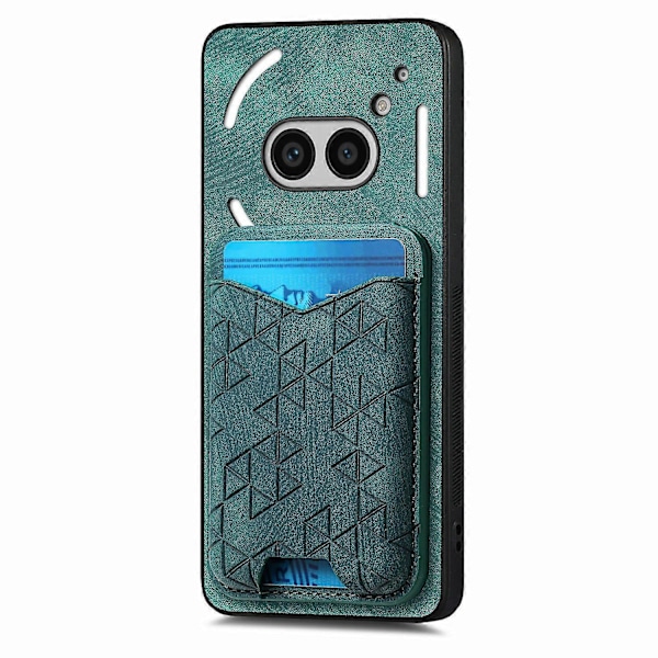 Til Nothing Phone (2a) Etui med Præget Mønster, Kortholder, Støttefod, Læder Bagcover Multicolor Style C