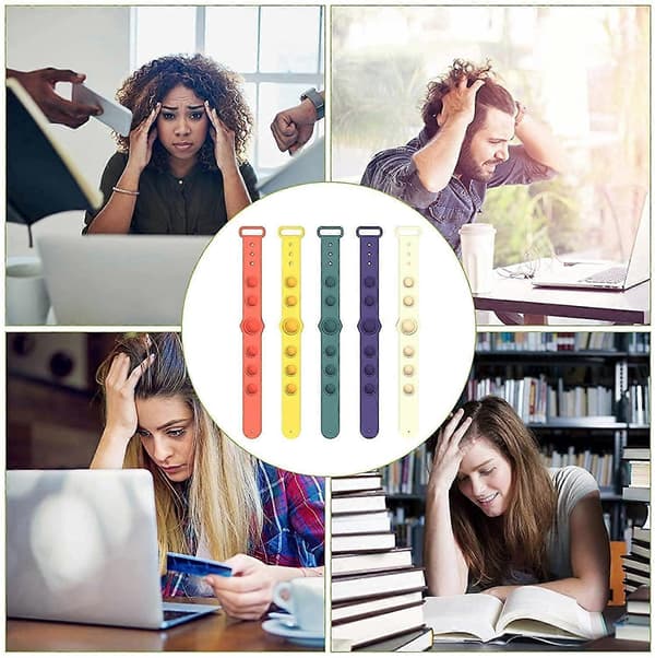 Fidget sensorisk legetøj, stressaflastende Push Pop Fidget legetøj til børn, voksne med ADD, ADHD, Fidget legetøj Anti 1pcs