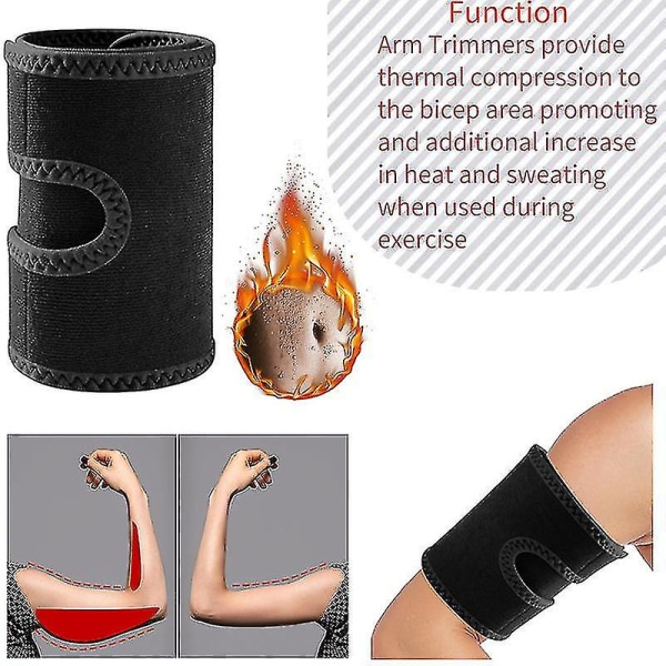 5 st Överarmsmanschett Tryck Smärtlindring Bicepstendinit Bandage Kompressionshylsa Triceps Biceps Muskelstöd för överarmstendinit Smärta Reli