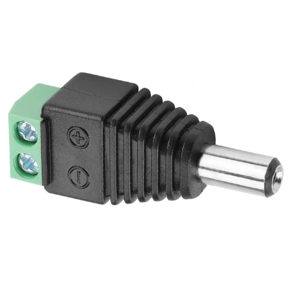 10st DC Power Male Plug Jack Terminal Adapter Connector Compatible with CCTV Camera 5.5*2.1mm