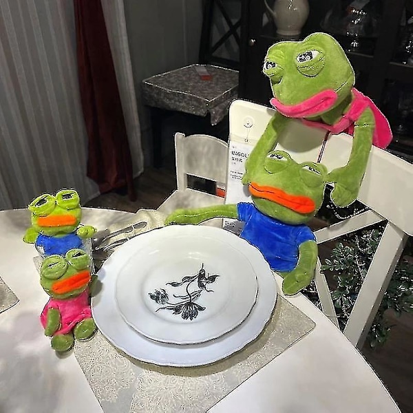 45cm Trist Sad Frog Plussjeleketøy Myk Stoppet Pute Magisk Uttrykk Pepe Den Trist Frosken Dyr Plussjedokke Bursdagsgaver For Barn
