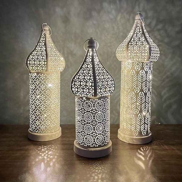 Skrivbordslampa Retrostil Skrivbordslampa Sänglampa Väggmonterings Tillbehör Landskap Marockansk Lykta Ljusslingor för Bröllopsfest Evenemang - M