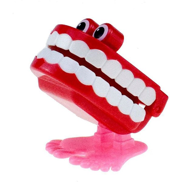 Klappende tænder (oprulningslegetøj)