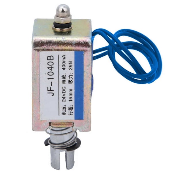 JF-1040B DC Push Pull Solenoid Elektromagnet Stempel Fjederretur Elektronmagneter