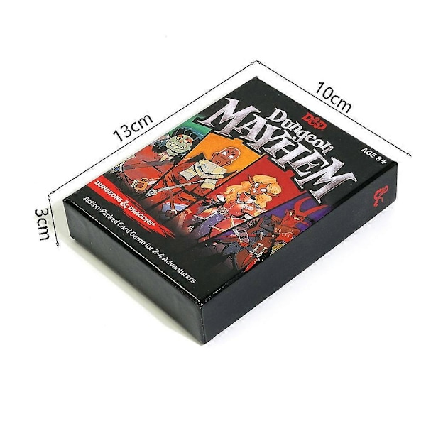 Dungeon Mayhem Dungeons & Dragons Kortspel 2-4 Spelare 120 Kort Brädspel Partyspel för Vänner och Familj