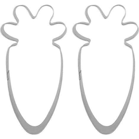 Udstikkere i rustfrit stål, påskegulerod, bage- og dekorationsudstyr (2 stk.)