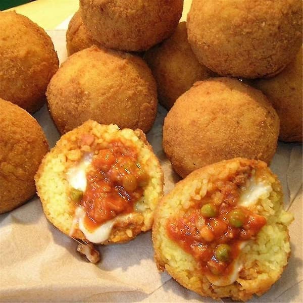 Arancini Maker Form Kødboller Form - 2 stk. Risbolle Maker Shake Køkkenredskaber Kegle Presse DIY Kit Bold Form Maker Kit Kødboller Form - Ris Scoop B