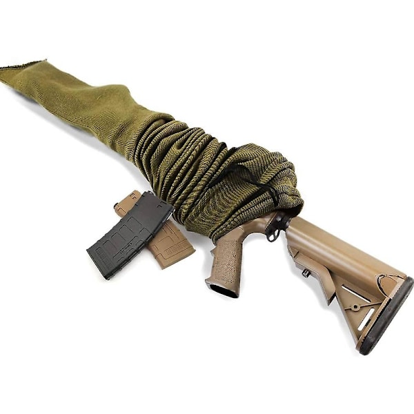 GUGULUZA 120cm Asepussi Kivääri Neuloa Polyester Käsitelty Airsoft Kivääri Suoja Holsteri Kansi Pistooli Ase Laukku Säilytysholkki Khaki