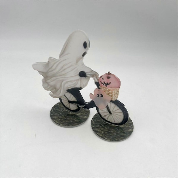 Halloween Dekoration Spøgelse og Pink Græskar Cykel Interessant Hjem Dekorative Ornamenter HalloweenGave