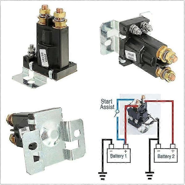 12V 500A Relé Bil Startbryter Dobbel Batteriisolator