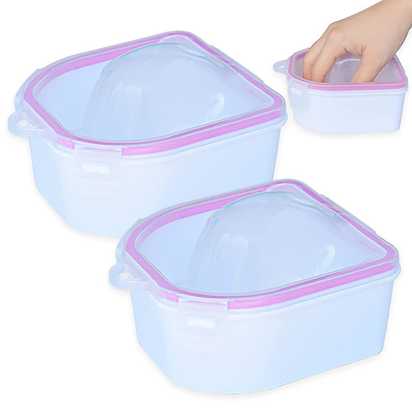 2-pack Nagelsänkningskopp Nagelsänkningskopp för Akryl Gel Polish Remover Nagelspa Verktyg för Manikyr