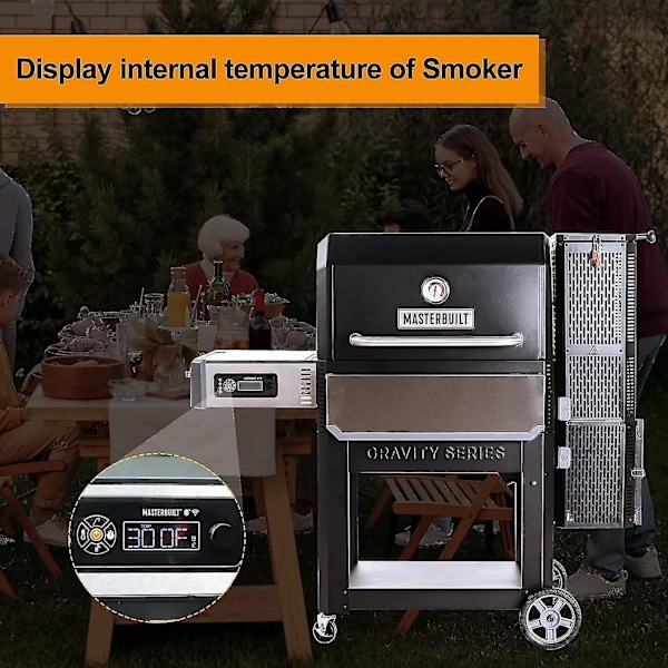Temperatursonde-sett Kompatibelt med Masterbuilt Gravity Series 560/800/1050 Digital Kullgrill + Røyker Reservedeler, 1-delt