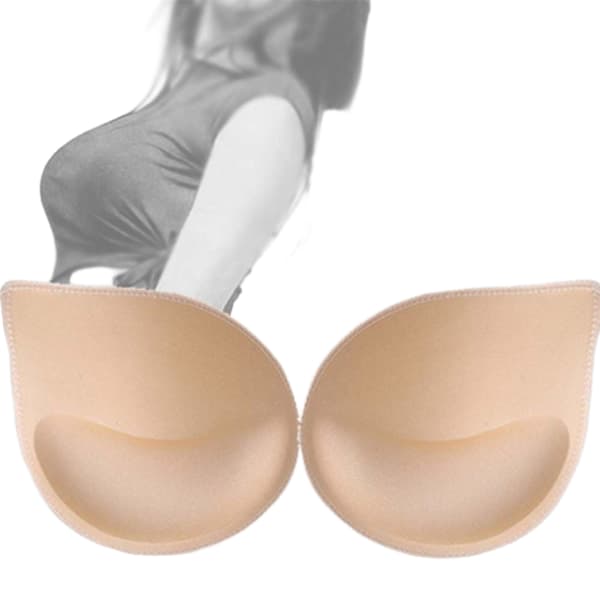 3 par BH-innlegg Push Up Polstring BH-kopper Erstatning Hudfarge One Size 3 stk